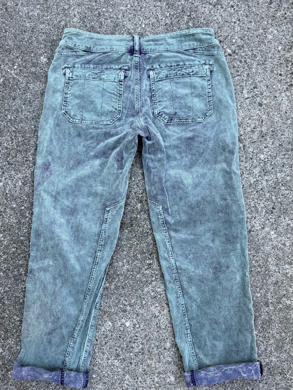 Anthropologie The Wanderer Corduroy Utility Pants Light Green Sage Size 28 - Picture 12 of 13